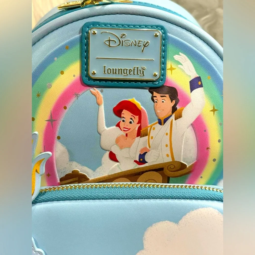 The Little Mermaid Wedding Scene Loungefly Backpack NWT